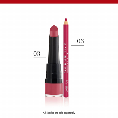 BOURJOIS Paris Rouge Velvet The Lipstick Rúž pre ženy 2,4 ml Odtieň 03 Hyppink Chic
