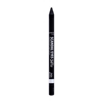 Rimmel London Scandaleyes Kajal 24HR Ceruzka na oči pre ženy 1,3 g Odtieň 001 Black