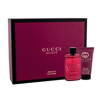 Gucci Guilty Absolute Pour Femme Darčeková kazeta parfumovaná voda 50 ml + telové mlieko 50 ml