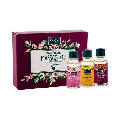 Kneipp Massage Oil Darčeková kazeta masážny olej Ylang-Ylang 20 ml + masážny olej Šťastné časy 20 ml + masážny olej Mandlové kvety 20 ml