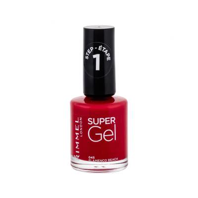 Rimmel London Super Gel STEP1 Lak na nechty pre ženy 12 ml Odtieň 045 Flamenco Beach