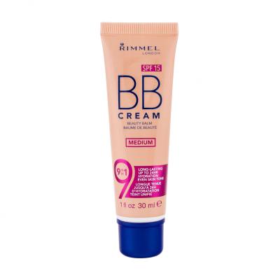 Rimmel London BB Cream 9in1 SPF15 BB krém pre ženy 30 ml Odtieň Medium