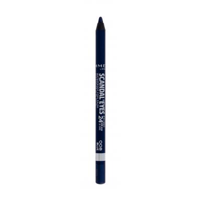 Rimmel London Scandaleyes Kajal 24HR Ceruzka na oči pre ženy 1,3 g Odtieň 008 Blue