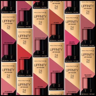 Max Factor Lipfinity 24HRS Lip Colour Rúž pre ženy 4,2 g Odtieň 390 All Day Seductive