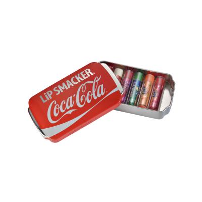 Lip Smacker Coca-Cola Lip Balm Darčeková kazeta balzam na pery 6 x 4 g + plechová krabička
