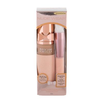 Physicians Formula Nude Wear Touch of Glow Darčeková kazeta make-up 30 ml + kozmetický štetec 1 ks