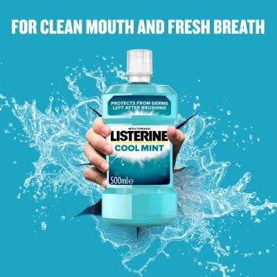 Listerine Cool Mint Mouthwash Ústna voda 500 ml