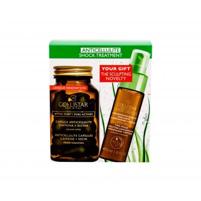 Collistar Pure Actives (Attivi Puri) Anticellulite Capsules Darčeková kazeta kofeinové kapsle 14 ks + zoštíhľujúci koncentrát Two-Phase Sculpting Concentrate 50 ml