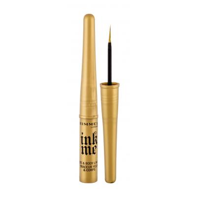 Rimmel London Ink Me Očná linka pre ženy 3,5 ml Odtieň 002 Gold