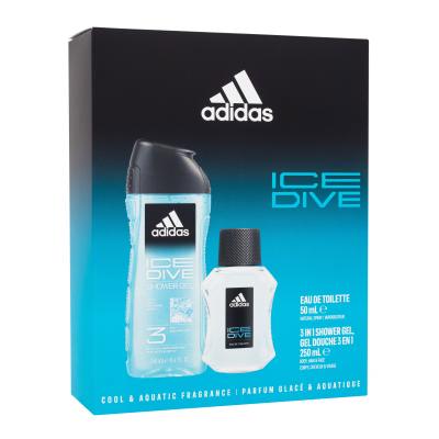 Adidas Ice Dive Darčeková kazeta toalená voda 50 ml + sprchovací gél 250 ml