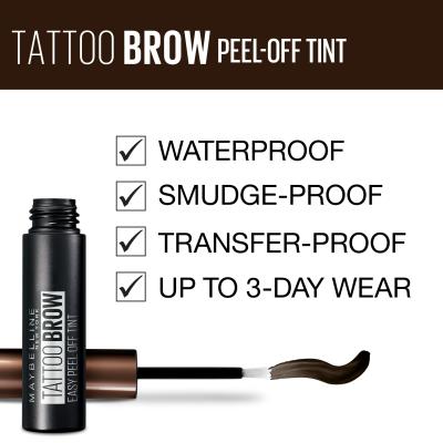 Maybelline Tattoo Brow Farba na obočie pre ženy 4,6 g Odtieň Dark Brown