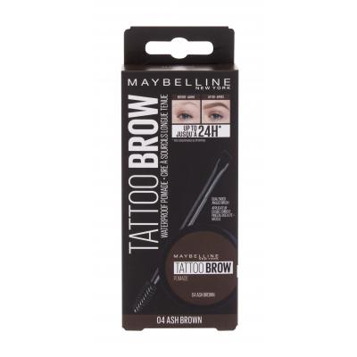 Maybelline Tattoo Brow Lasting Color Pomade Gél a pomáda na obočie pre ženy Odtieň 04 Ash Brown Set