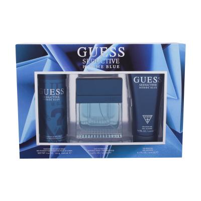 GUESS Seductive Homme Blue Darčeková kazeta toaletná voda 100 ml + sprchovací gél 200 ml + dezodorant 226 ml