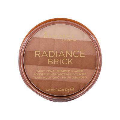 Rimmel London Radiance Brick Bronzer pre ženy 12 g Odtieň 001 Light