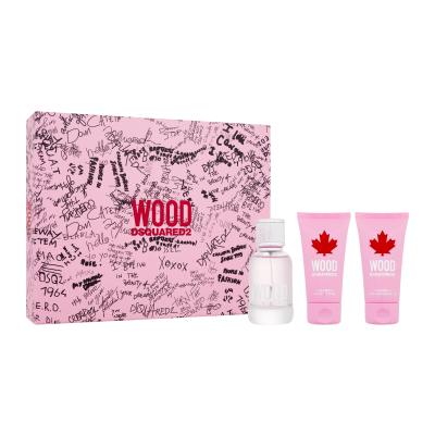 Dsquared2 Wood Darčeková kazeta toaletná voda 50 ml + telové mlieko 50 ml + sprchovací gél 50 ml