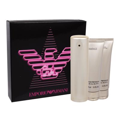 Giorgio Armani Emporio Armani She Darčeková kazeta parfumovaná voda 100 ml + sprchovací gél 75 ml + telové mlieko 75 ml