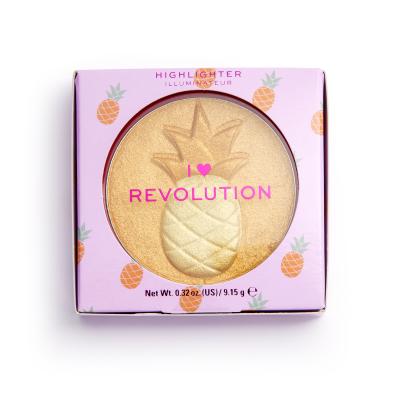 Makeup Revolution London I Heart Revolution Fruity Highlighter Rozjasňovač pre ženy 9,15 g Odtieň Pineapple