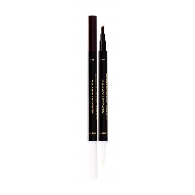 Makeup Revolution London Revolution PRO Day & Night Brow Pen Ceruzka na obočie pre ženy 1,6 ml Odtieň Dark Brown