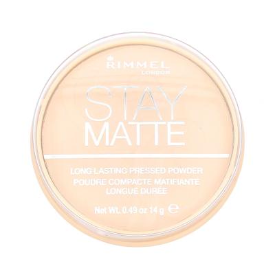 Rimmel London Stay Matte Púder pre ženy 14 g Odtieň 001 Transparent