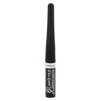 Rimmel London Glam Eyes Očná linka pre ženy 3,5 ml Odtieň 001 Black Glamour
