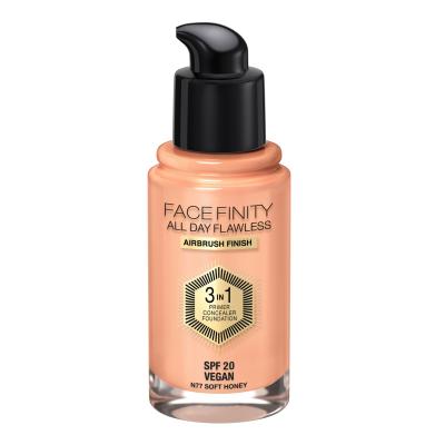 Max Factor Facefinity All Day Flawless SPF20 Make-up pre ženy 30 ml Odtieň N77 Soft Honey