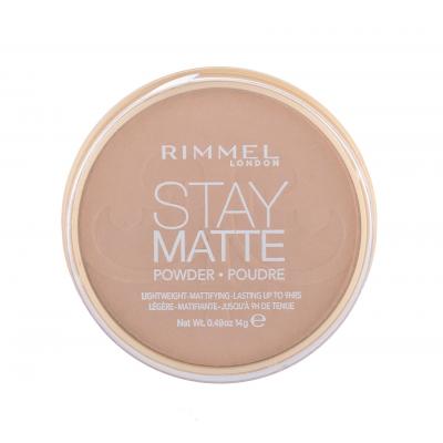Rimmel London Stay Matte Púder pre ženy 14 g Odtieň 010 Warm Honey