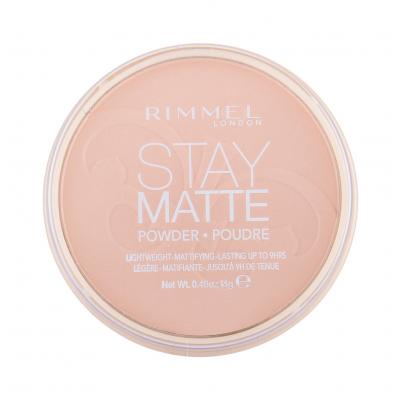 Rimmel London Stay Matte Púder pre ženy 14 g Odtieň 009 Amber