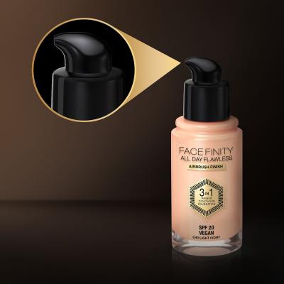Max Factor Facefinity All Day Flawless SPF20 Make-up pre ženy 30 ml Odtieň C40 Light Ivory
