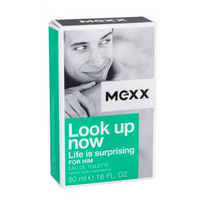 Mexx Look up Now Life Is Surprising For Him Toaletná voda pre mužov 50 ml poškodená krabička