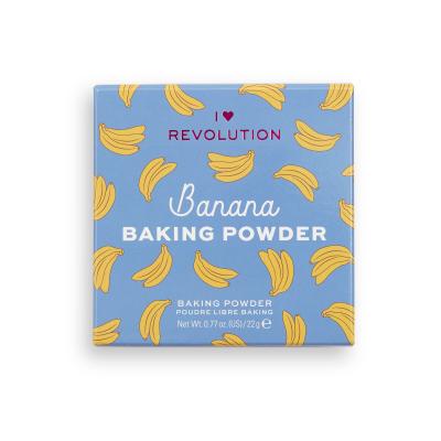 I Heart Revolution Loose Baking Powder Púder pre ženy 22 g Odtieň Banana