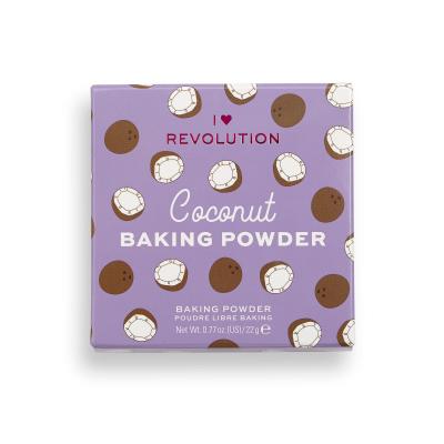I Heart Revolution Loose Baking Powder Púder pre ženy 22 g Odtieň Coconut
