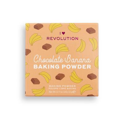 I Heart Revolution Loose Baking Powder Púder pre ženy 22 g Odtieň Chocolate Banana