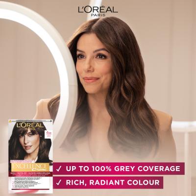 L&#039;Oréal Paris Excellence Creme Triple Protection Farba na vlasy pre ženy 48 ml Odtieň 500 Natural Brown