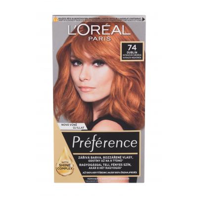 L&#039;Oréal Paris Préférence Féria Farba na vlasy pre ženy 60 ml Odtieň 74 Dublin