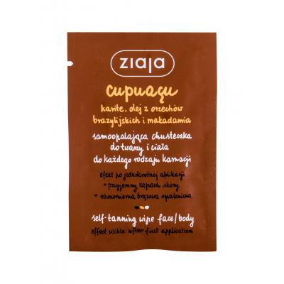 Ziaja Cupuacu Self-Tanning Wipe Face & Body Samoopaľovací prípravok pre ženy 1 ks