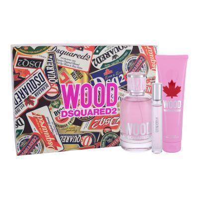 Dsquared2 Wood Darčeková kazeta Toaletná voda 100 ml + sprchovací gél 150 ml + toaletná voda 10 ml