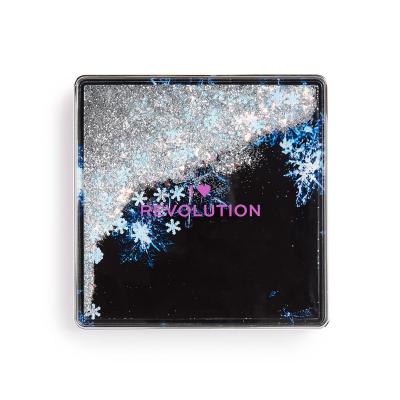 Makeup Revolution London I Heart Revolution Snow Globe Očný tieň pre ženy 13,5 g Odtieň Snowflake