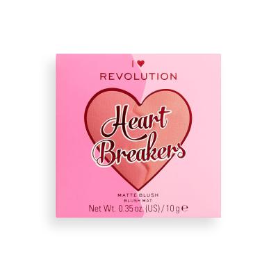I Heart Revolution Heartbreakers Matte Blush Lícenka pre ženy 10 g Odtieň Inspiring