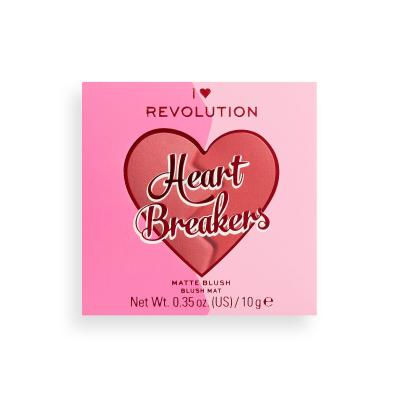 I Heart Revolution Heartbreakers Matte Blush Lícenka pre ženy 10 g Odtieň Kind