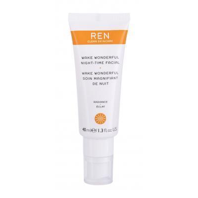 REN Clean Skincare Radiance Wake Wonderful Night-Time Facial Nočný pleťový krém pre ženy 40 ml