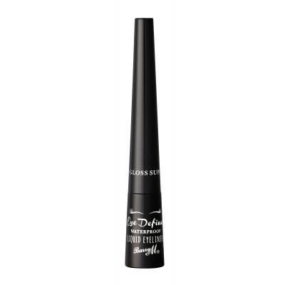 Barry M Eye Define Liquid Waterproof Očná linka pre ženy 2 ml Odtieň Super Gloss Black