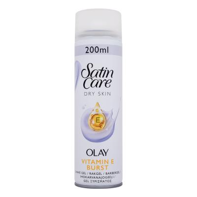 Gillette Satin Care Olay Vitamin E Burst Shave Gel Gél na holenie pre ženy 200 ml
