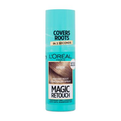 L'Oréal Paris Magic Retouch Instant Root Concealer Spray Farba na vlasy pre ženy 75 ml Odtieň Beige