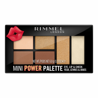 Rimmel London Mini Power Palette Kontúrovacia paletky pre ženy 6,8 g Odtieň 002 Sassy