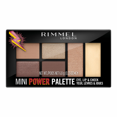 Rimmel London Mini Power Palette Kontúrovacia paletky pre ženy 6,8 g Odtieň 001 Fearless