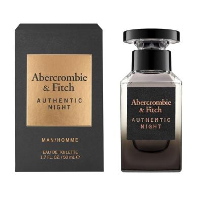 Abercrombie &amp; Fitch Authentic Night Toaletná voda pre mužov 50 ml