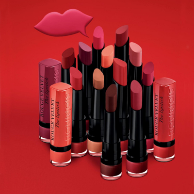 BOURJOIS Paris Rouge Velvet The Lipstick Rúž pre ženy 2,4 g Odtieň 19 Place Des Roses