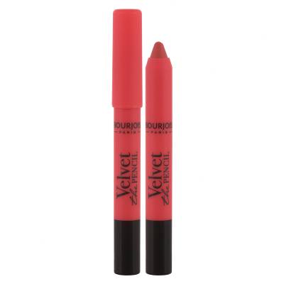 BOURJOIS Paris Velvet The Pencil Rúž pre ženy 3 g Odtieň 12 Peche Mingnon