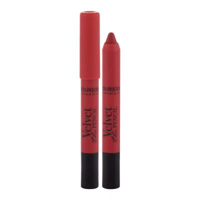 BOURJOIS Paris Velvet The Pencil Rúž pre ženy 3 g Odtieň 15 Rouge Escarmin
