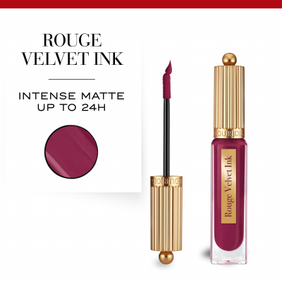 BOURJOIS Paris Rouge Velvet Ink Rúž pre ženy 3,5 ml Odtieň 17 Grenad-Dict